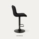 thumbnail image 5 of Silla Piso Bar Taburete Altura Regulable Dorik Venhoouse Negra, 5 of 8