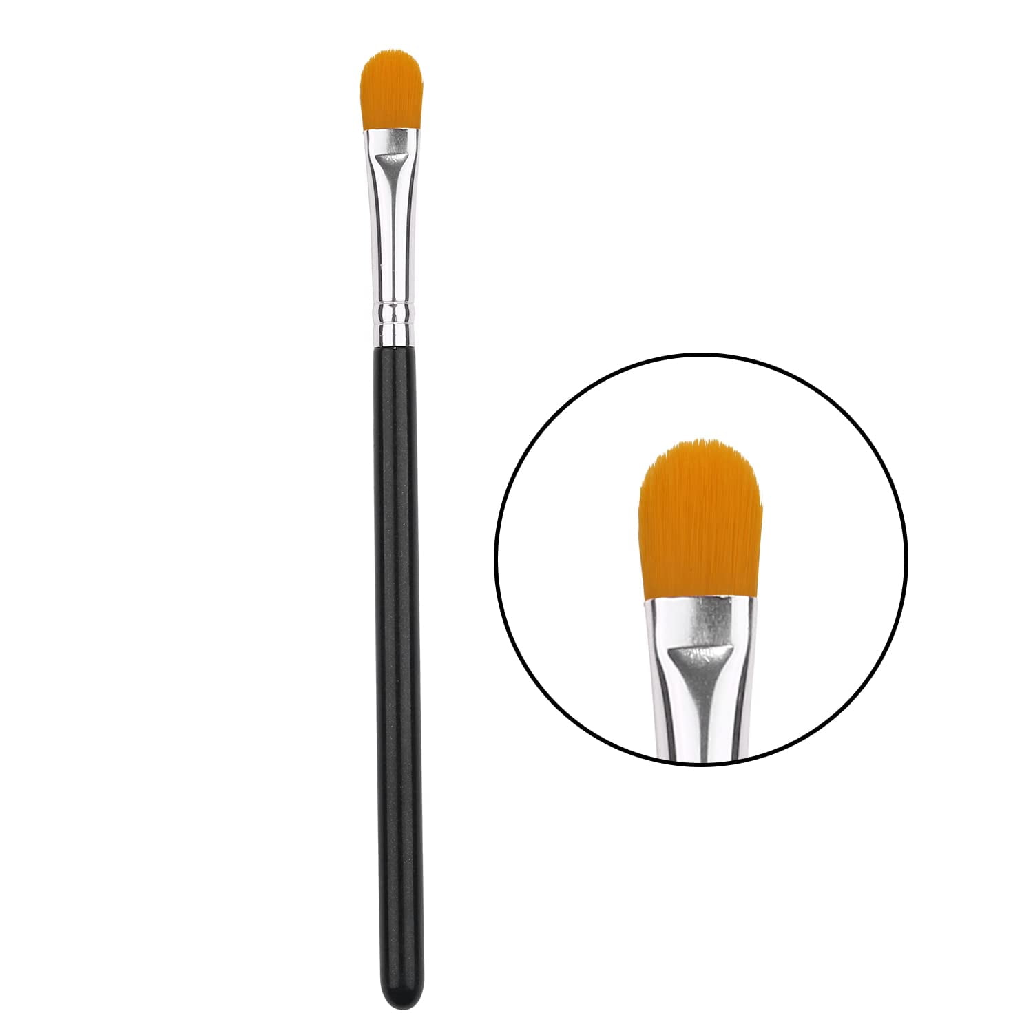 Brocha De Maquillaje Jeztdkle Extraplana Redonda Para Cejas Y Corrector