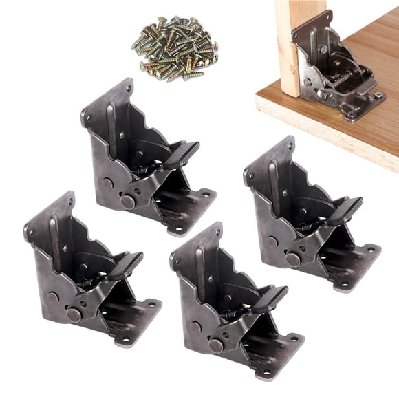 Paquete de 4 bisagras con cierre para soportes de mesa plegables TopDirect