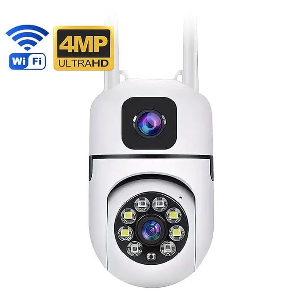 Cámara de Seguridad WiFi Lente Dual Monitoreo 360° Full HD 110° Visión para monitoreo modelo HD110