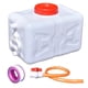 thumbnail image 1 of Contenedor de agua para acampar Almacenamiento de agua de emergencia portátil con anillo de tracción Grado alimenticio engrosado para barbacoa Jardín blanco 30 gatos, 1 of 5