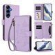 thumbnail image 1 of Funda Cartera Mariposa para [Samsung Galaxy S26 Plus] con Soporte y Cremallera Morado claro, 1 of 6