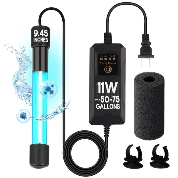 Luz UV Aquatic Eden 11W 24 cm Modos de Temporizador