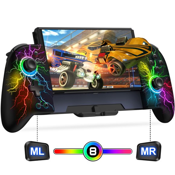 Controlador de conmutador inalámbrico Gammeefy JC200 con joystick Hall Sense