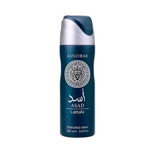 Lattafa Asad Zanzibar Desodorante Spray 200Ml – Fragancia Elegante Con Oud Y Vainilla
