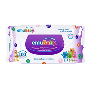 Pack X 6 Paquetes De Toallas Húmedas Emubaby Superior De 100Und C/U