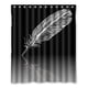 thumbnail image 1 of Cortina de ducha de plumas exquisitas, juego de cortina de baño con ganchos, tamaño 60 x 72 pulgadas, 1 of 3