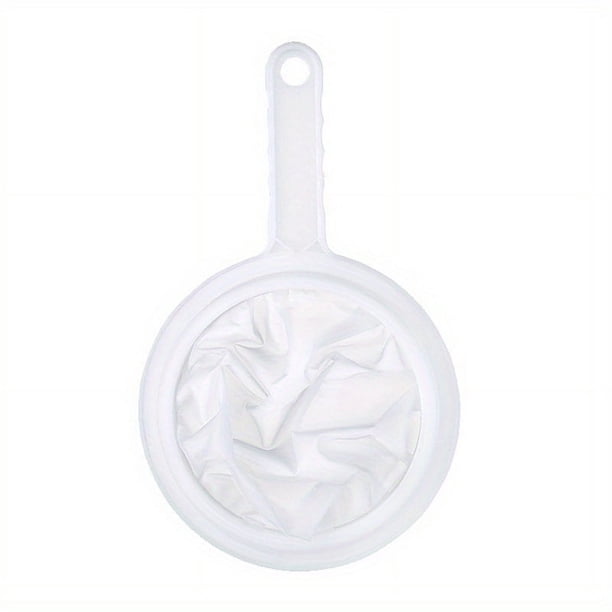 1pc, Mesh Strainers, Nylon Mesh Strainers, Soymilk Filter Mesh, Multifunctioanl Strainer With Handle, Food Filter Strainer, Juice Flour Filter, Strainer For Tea Juice Flour Soy Milk, Kitchen Gadgets,