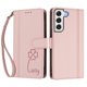 thumbnail image 3 of Funda Cartera Trébol para Samsung Galaxy S22 5G con Ranuras Tarjetas y Carga Inalámbrica Rosa, 3 of 6