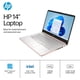 thumbnail image 3 of Laptop HP Chromebook 14 ChromeOS Flex 8 GB RAM 128 GB Pale Gold, 3 of 9