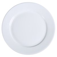 Plato Llano Yanco Ac-20 Abco De 28,6 Cm De Diámetro, Porcelana, Blanco