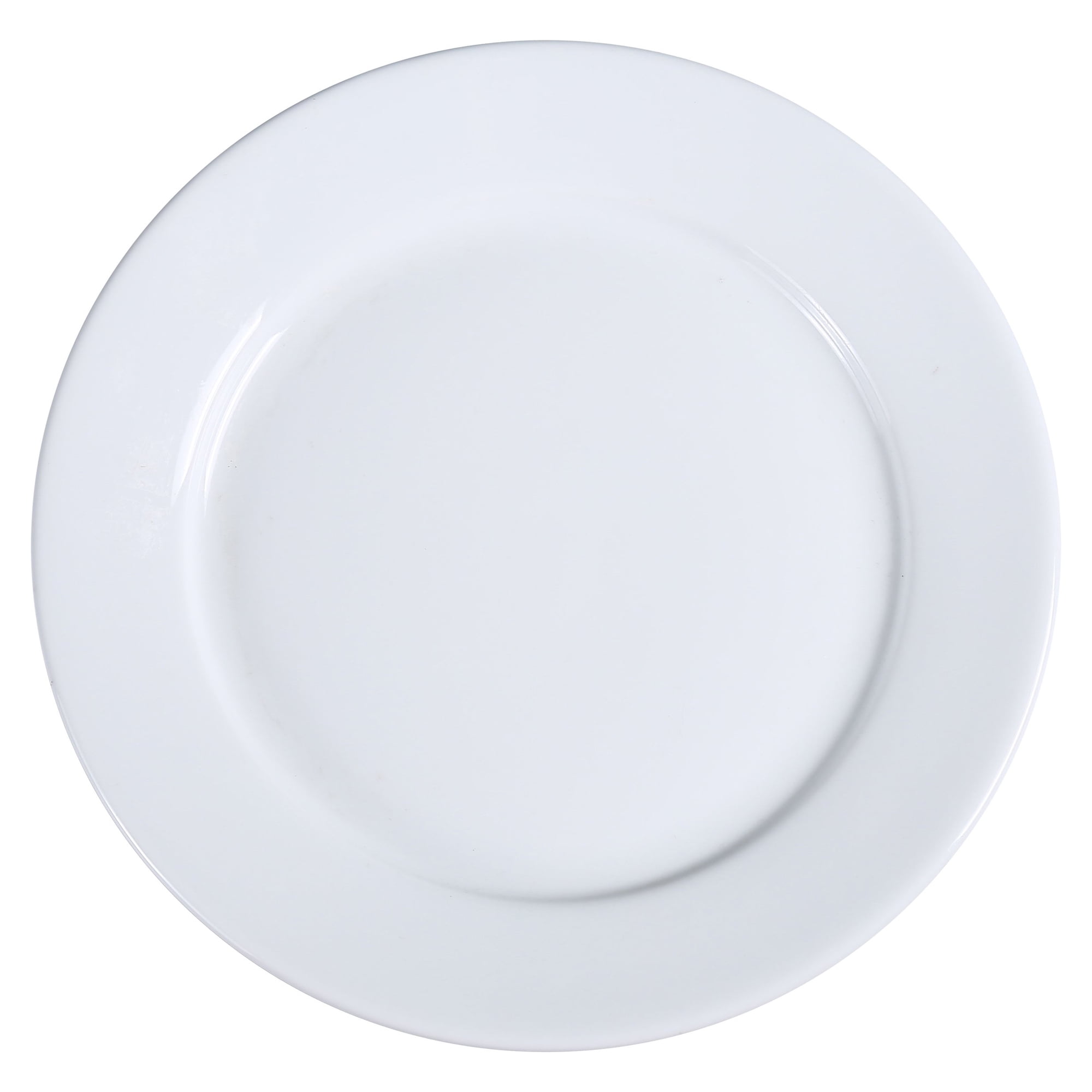 Plato Llano Yanco Ac-20 Abco De 28,6 Cm De Diámetro, Porcelana, Blanco