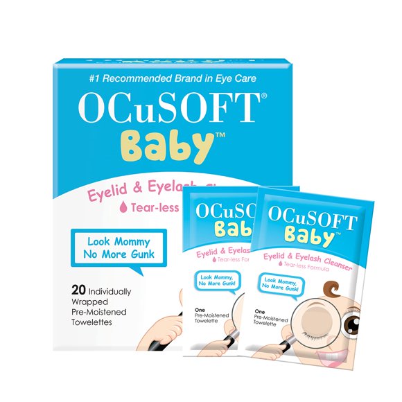 Limpiador de párpados y pestañas OcuSoft Baby Prehumedecido