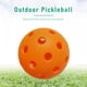 thumbnail image 2 of Pelotas de Pickleball de 40 hoyos para interiores, color naranja brillante, paquete de 3, tamaño reglamentario USAPA, ideal para un juego de Pickleball., 2 of 5
