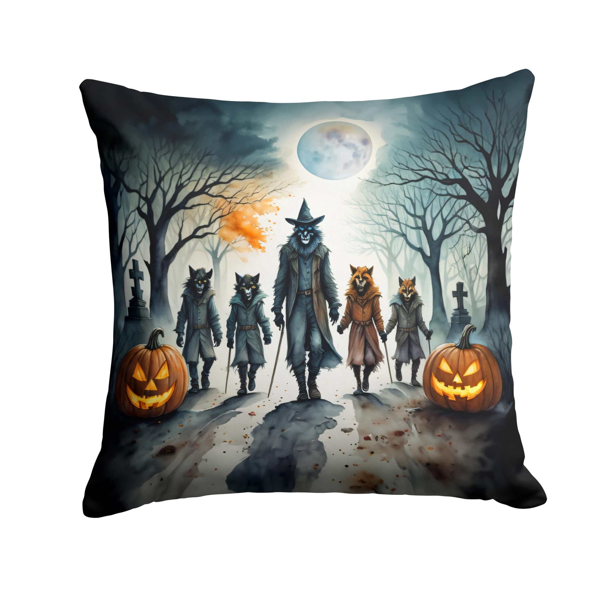 Carolines Treasures - Cojín Werewolves Halloween 14x14
