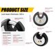 thumbnail image 2 of Candado de disco de acero inoxidable impermeable Padlock DAYGOS Outdoor, 2 of 9