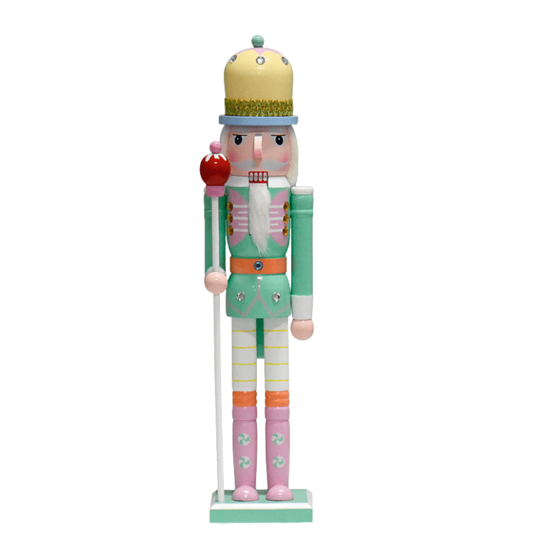 Genérico - Cascanueces Xxl 50 Cm Estilo Moderno - Figura Decorativa Gigante Celeste