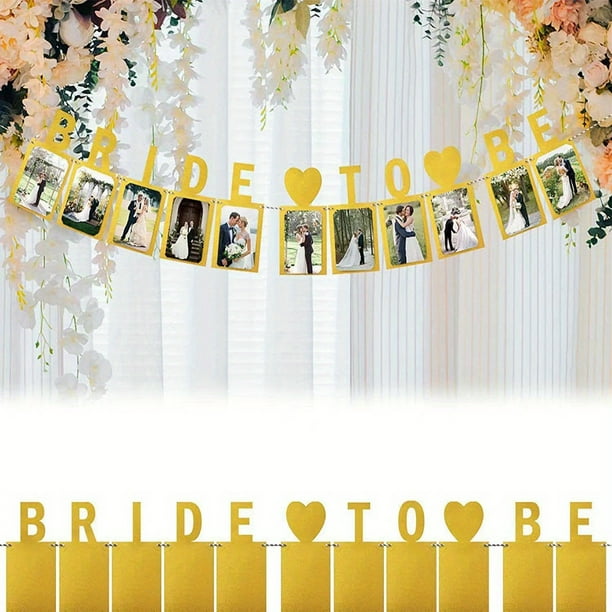 1set, Bridal To Be Photo Banner, Bride Bunting, Wedding Decoration, Bridal Shower Party Supply, Room Decor, Home Decor, Scene Decor, Home Ornament Gift, Party Decor, Bedroom Accessories, Home Office H