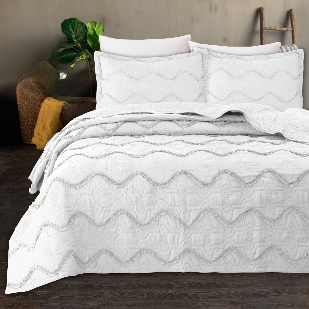 Genérico - Cubrecama Quilt Verano 1.5 Plazas Premiun/blanco