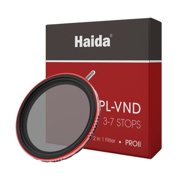 Filtro Haida VND+CPL 2 en 1 ND8-ND128 72 mm para lente de cámara