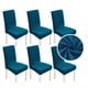 thumbnail image 1 of Pack X6 De Fundas Para Silla Elástica Ajustable Texturizada Azul, 1 of 4