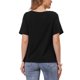 thumbnail image 3 of INSPIRE CHIC Top de Mujer con Cuello de Tortuga de Manga Corta Casual y Elástico L Negro, 3 of 6