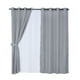 thumbnail image 1 of Set Cortinas Rustica 8 pzas. Argolla Gris 140 x 220 Cm, 1 of 3