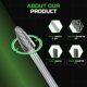 thumbnail image 5 of Juego de fresas de carburo Staten Tools, 10 unidades, doble corte, vástago 1/4, 5 of 9