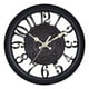thumbnail image 3 of Reloj De Pared Retro De 11 Pulgadas Decorativo Que No Hace Tictac Para Oficina En Casa Negro, 3 of 3
