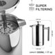 thumbnail image 5 of Cafetera de prensa francesa Secura 304 de acero inoxidable, 500 ml, 5 of 7