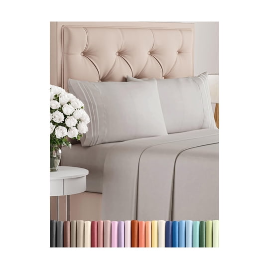 Juego De Ropa De Cama Cgk Unlimited King Size Suave Y Fresca Gris