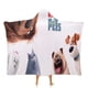 thumbnail image 1 of La Vida Secreta de tus Mascotas Manta Capa con Capucha Anti-Bolitas, Manta de Lana Ártica Suave, Manta Portátil de Felpa Ligera y Lujosa, Poncho para Siesta en Casa y Oficina, 100*130cm, 1 of 6