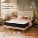 thumbnail image 3 of Cama Europea 2 Plazas Modelo Harmonie Tapizada en Lino Beige Con  Respaldo Capitoné y Colchón Hibrido Bonell, 3 of 9
