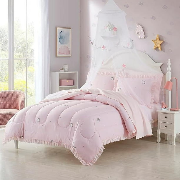 Juego de cama infantil Bed in a Bag for Boys and Girls Toddlers Juego de sábanas estampado y