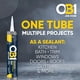 thumbnail image 3 of Sellador universal OB1 blanco 300 ml (1 cartucho), 3 of 9
