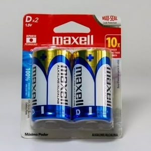 Maxell - Pila Alcalina Max Alcalina D Pro 2