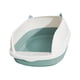 thumbnail image 2 of Caja de arena para gatos de cara alta, bandeja de arena para mascotas, orinal para gatos, orinal semiabierto portátil profundo, orinal para mascotas, Azul S, 2 of 5