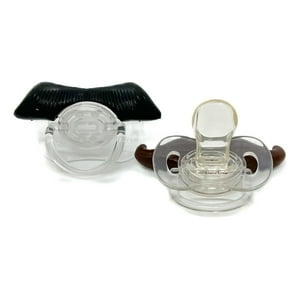 Genérico - Set 6 Chupetes De Bigote Divertido Seguro Silicona Bebe Lau