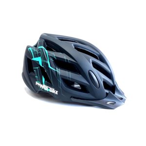 Casco Sport Powerbike Talla M Negro/Turquesa
