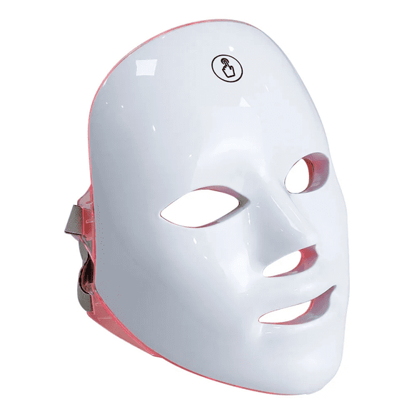 Máscara Facial Terapia De Luz LED Pro | 7 Colores | Cuidado Piel Rejuvenecimiento Acné | Spa En Casa Con Control Táctil