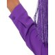 thumbnail image 5 of INSPIRE CHIC Camisa Occidental con Flecos para Mujer de Manga Larga con Botones Blusa de Halloween con Ribete de Borlas y Cuello Abatible Púrpura Oscuro XL, 5 of 6