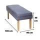 thumbnail image 2 of Banqueta Style Gris Felpa Máxima Design, 2 of 3