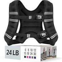 Chaleco Pesado Zeerun De 11 Kg Para Mujeres Y Hombres De 24 Libras Con Reflectante