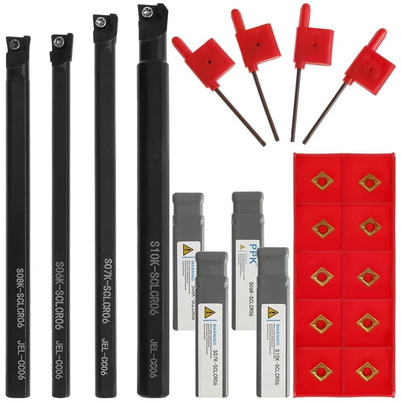 Herramienta de torneado MLYNZXJSY, barra perforadora indexable, juego de 14 piezas