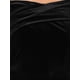 thumbnail image 5 of INSPIRE CHIC Top de Terciopelo de Noche para Mujer, Hombros Descubiertos, Cóctel, Formal, Peplum, 2XL Negro, 5 of 6