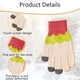 thumbnail image 3 of Guantes mágicos de lana de invierno para mujer con pantalla táctil y forro polar cálido para clima frío., 3 of 5