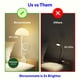 thumbnail image 4 of Lámpara de cabecera de cama Clip On Light Shroommate, color blanco, 4 of 6