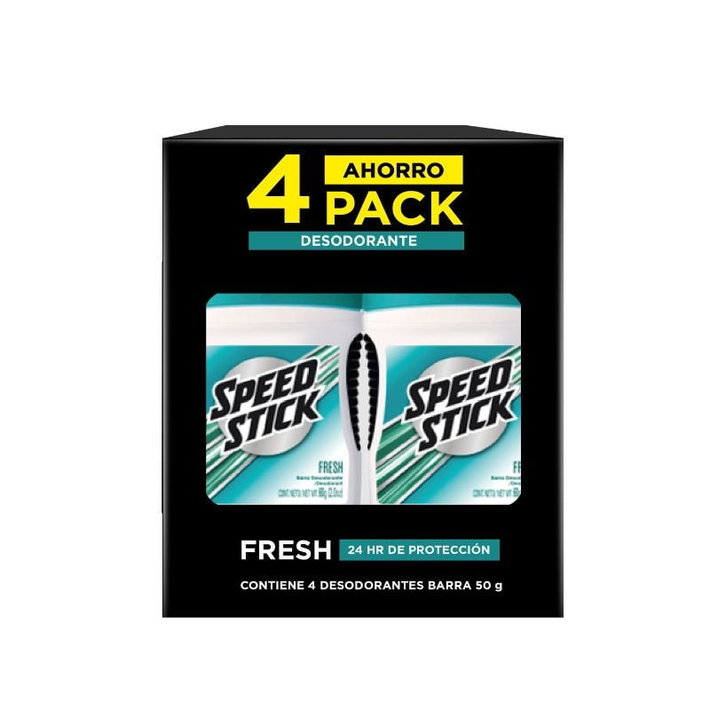 Pack 4 Desodorantes En Barra Fresh 1 Un Speed Stick
