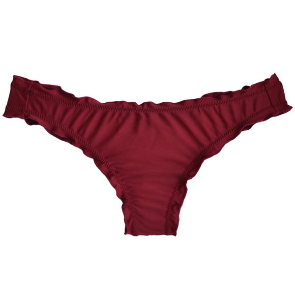 Samia - Bikini Calzón Tanga Arruchada Rojo Xs