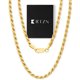 thumbnail image 1 of Collar RTZN Cadena de Cuerda 4 mm 56 cm Baño de Oro 18K, 1 of 7